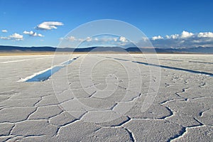 Salar Uyuni salt lake texture