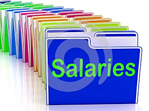 Salaries Folders Show Paying Employees And Remuneration