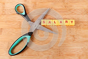 Salary cut photo