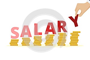 Salary increase concept