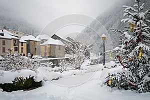 Salau village des pyrÃ©nÃ©es sous la neige