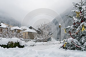 Salau village des pyrÃ©nÃ©es sous la neige