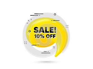 Sale 10 percent off discount. Promotion price offer sign. Vector