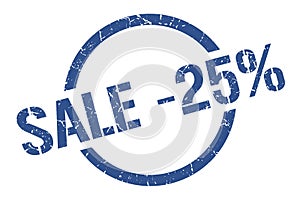 sale -25% stamp