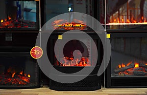 Sale of artificial fireplaces