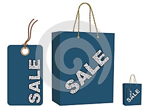 Sale bag and tag set