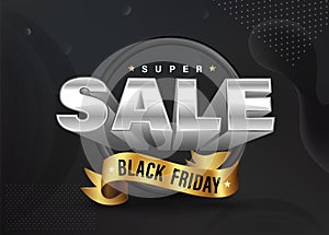 Sale banner  3D style