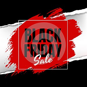Sale Banner With Black Paper