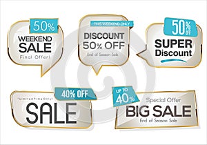 Sale banner collection concept discount promotion layout