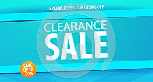 Sale banner or Flyer design with gifts. Discount background for the online store, shop, promotional leaflet, poster, banner. Vecto