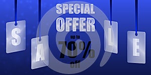 Sale banner. Special offer. Discount banner template
