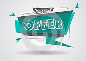 Sale banner special offer sign template.shopping flyers discount banner