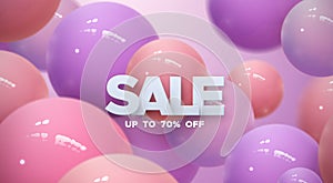 Sale banner template design.