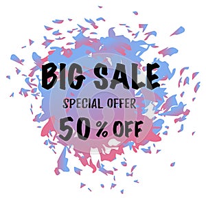 Sale banner template design, Big sale special off Super Sale, end of season special offer banner vector illustration.