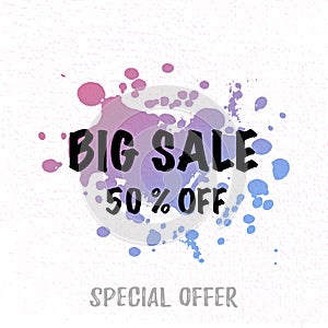 Sale banner template design, Big sale special offer. end of season special offer banner.