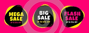 Sale banner template design, Big sale special offer. end of season special offer banner