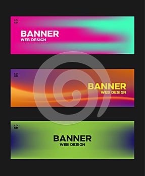 Sale banner template liquid style, header website gradient abstract background