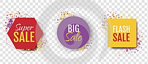 Sale Banner With Transparent Background