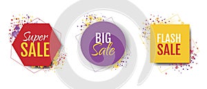 Sale Banner With White Background