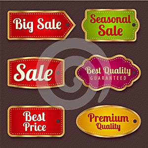 Sale banners, labels (coupon, tag) template