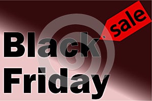 Sale black Friday minimalist vector