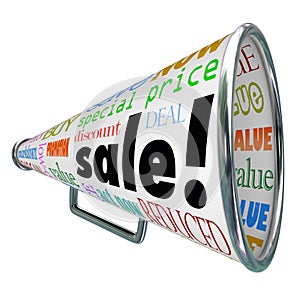 Sale Bullhorn Megaphone Advertising Special Price Event