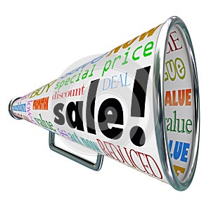 Sale Bullhorn Megaphone Advertising Special Price Event photo