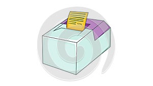 Sale cash register icon animation