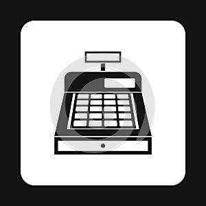 Sale cash register icon, simple style