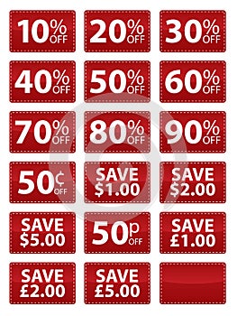 Sale Coupons EPS