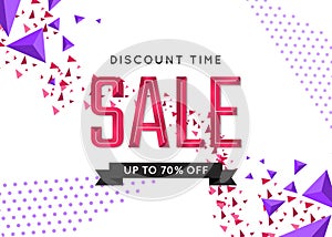 Sale and discount banner template.