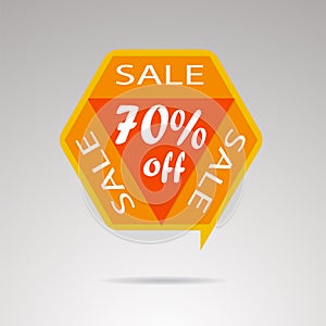 Sale discount icons. Discount offer price label, symbol for advertising campaign in retail, sale promo marketing, %. Special