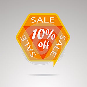 Sale discount icons. Discount offer price label, symbol for advertising campaign in retail, sale promo marketing, %. Special