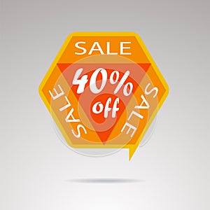 Sale discount icons. Discount offer price label, symbol for advertising campaign in retail, sale promo marketing, %. Special