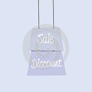Sale discount label flat design copia photo