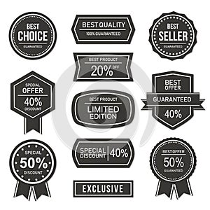 Sale and discount label stock vector