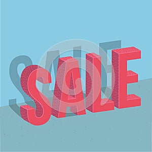 Sale discount text background illustration vector