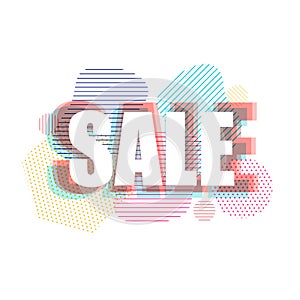 Sale and discounts. new fresh color arrivals poster. Vector