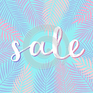 Sale illustration design. Vector calligraphy