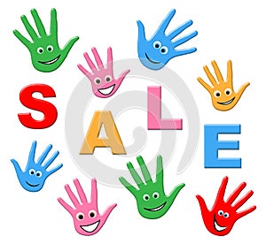 Sale Kids Indicates Youngsters Savings And Promotional