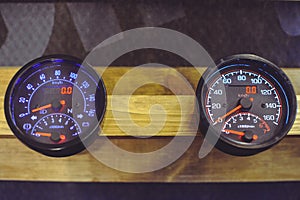 Sale of motorcycle and car speedometers, dashboard