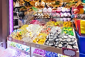 Sale of objects of arts and crafts in souvenir shops in Terminal 21 Department Store