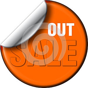 Sale out decal