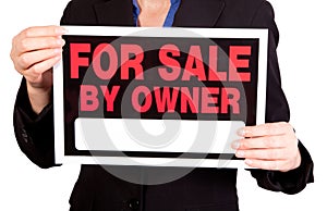 For sale by owner real estate sign