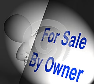 For Sale By Owner Sign Displays Listing And Selling