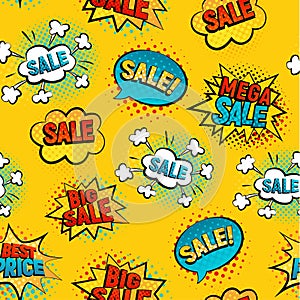 Sale pattern vector background.