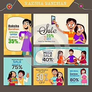 Sale Post and header for Raksha Bandhan.