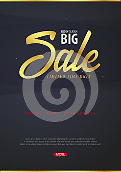 Sale poster or Flyer design. Discount background for the online store, shop, promotional leaflet, poster, banner. Vector illustrat