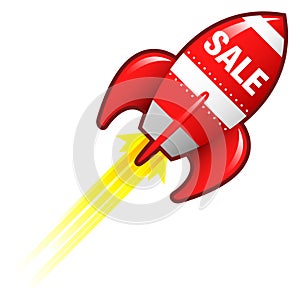 Sale rocket for e-commerce materials