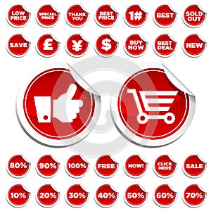 Sale and Shopping Stickers